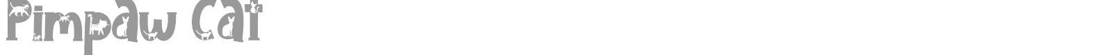 Pimpaw Cat font preview